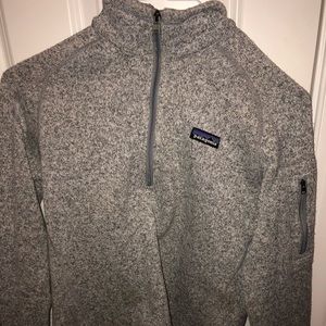 Grey and white Patagonia better sweater
